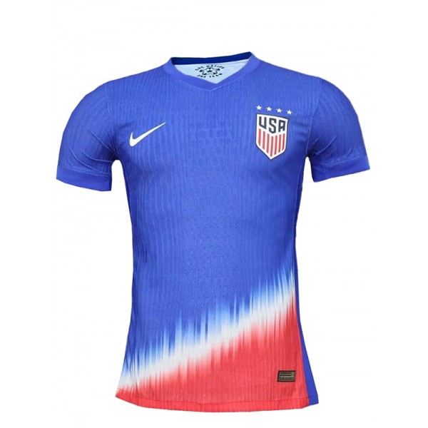 USA maglia da trasferta divisa da calcio americana seconda maglia sportiva da calcio da uomo 2024-2025